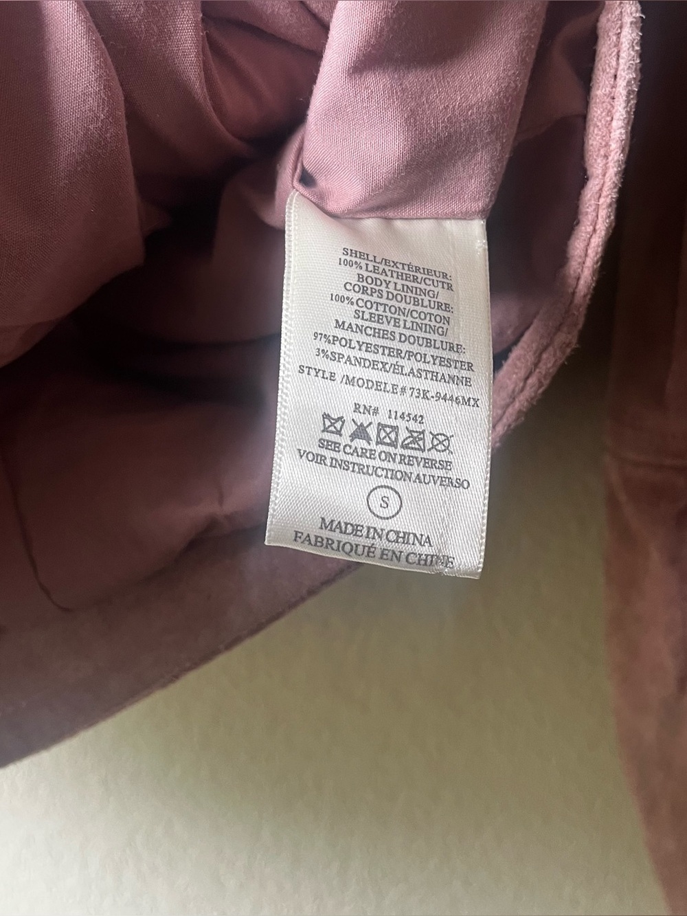 SL8 Genuine Leather Pink Suede Moto Jacket - Women's - Picture 5 of 7